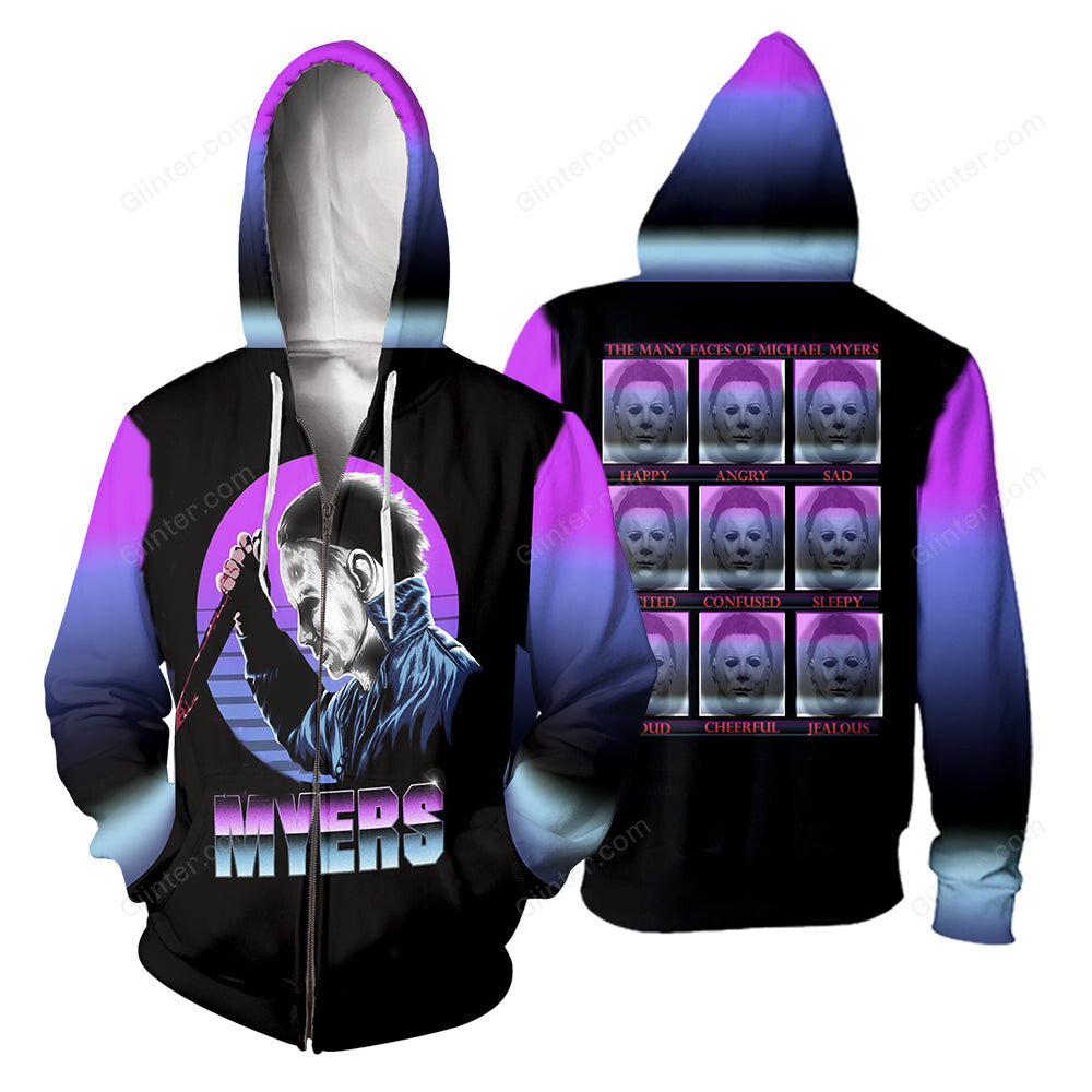 Michael Myers 3D All Over Printed Shirts For Men and Women 09