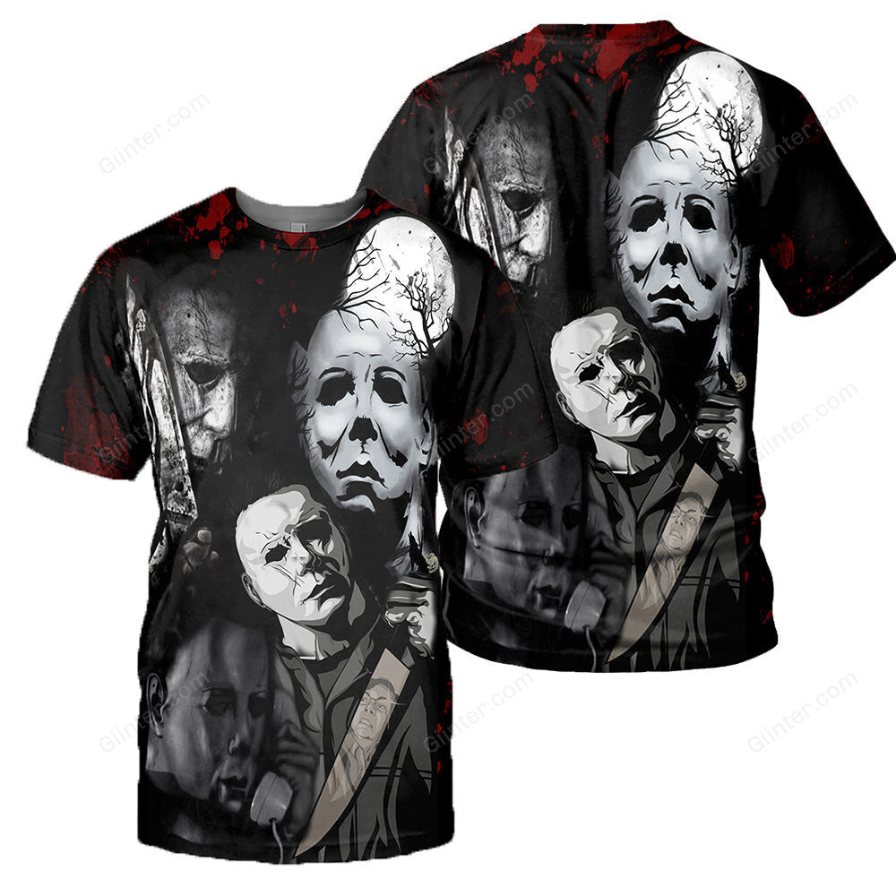 Michael Myers 3D All Over Printed Shirts For Men and Women 131