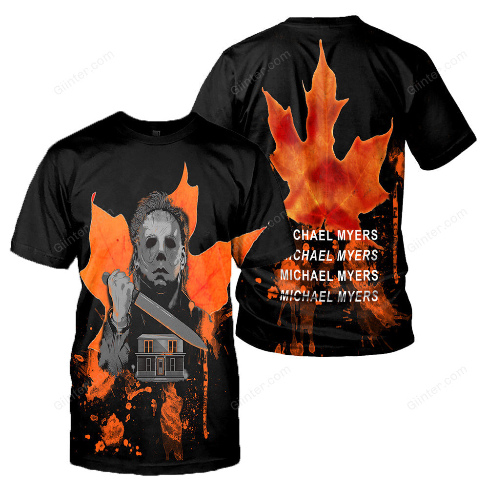 Michael Myers 3D All Over Printed Shirts For Men and Women 14