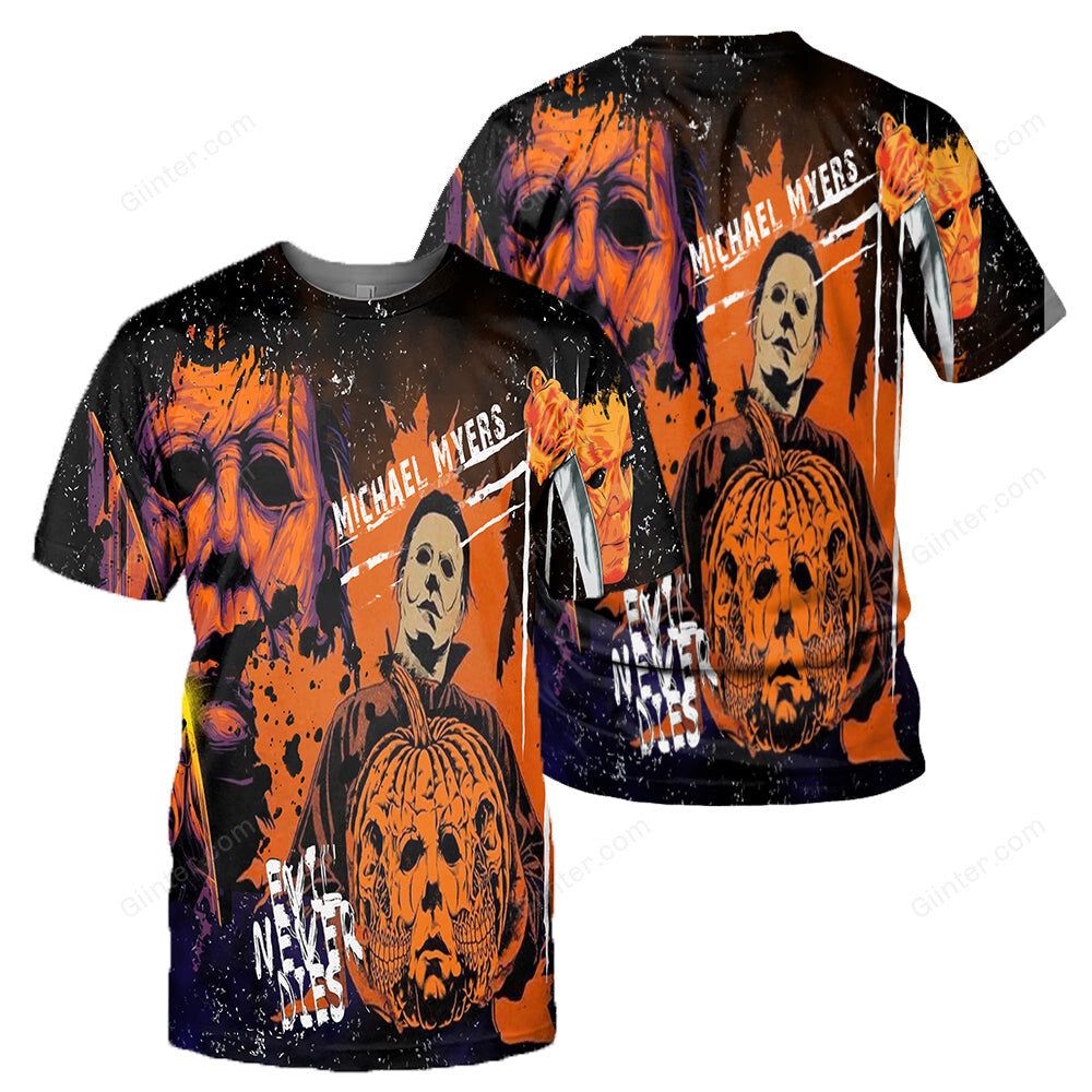 Michael Myers 3D All Over Printed Shirts For Men and Women 17