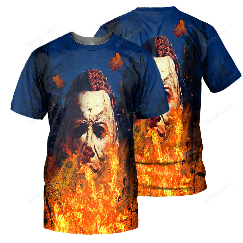 Michael Myers 3D All Over Printed Shirts For Men and Women 35