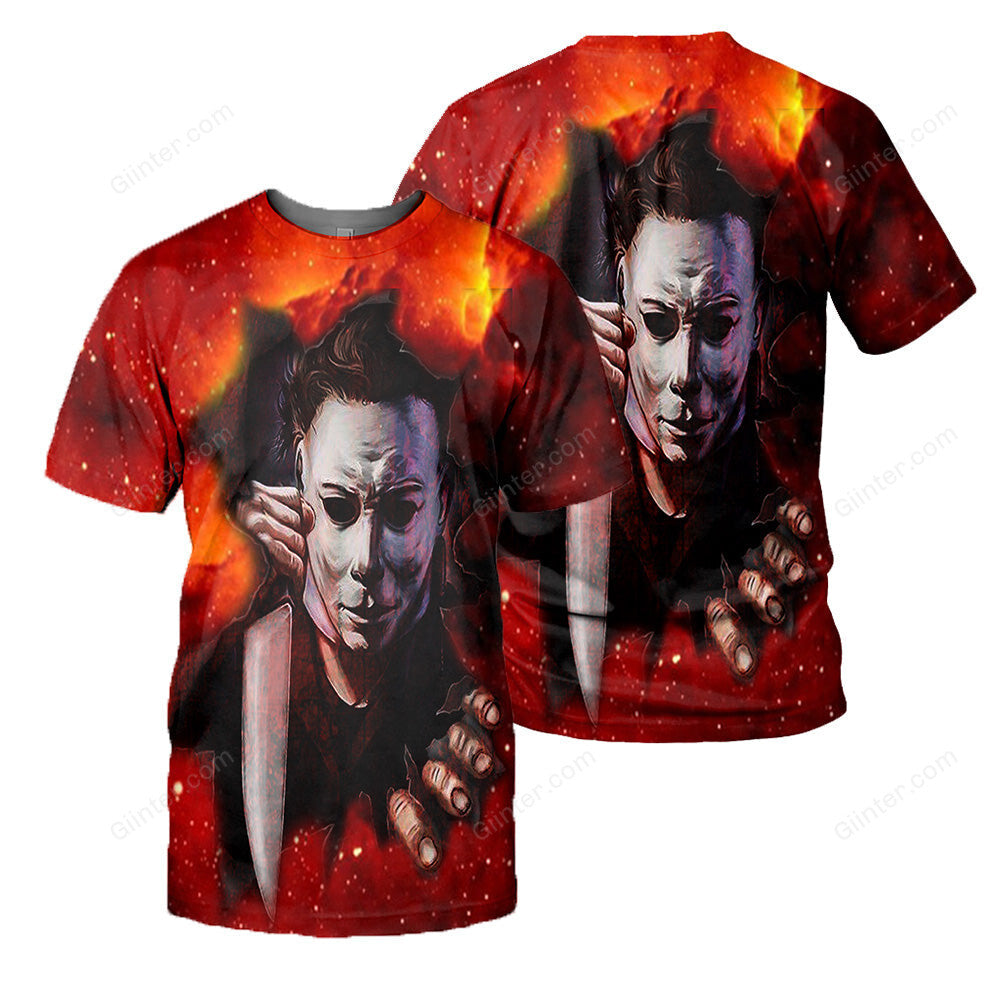 Michael Myers 3D All Over Printed Shirts For Men and Women 36