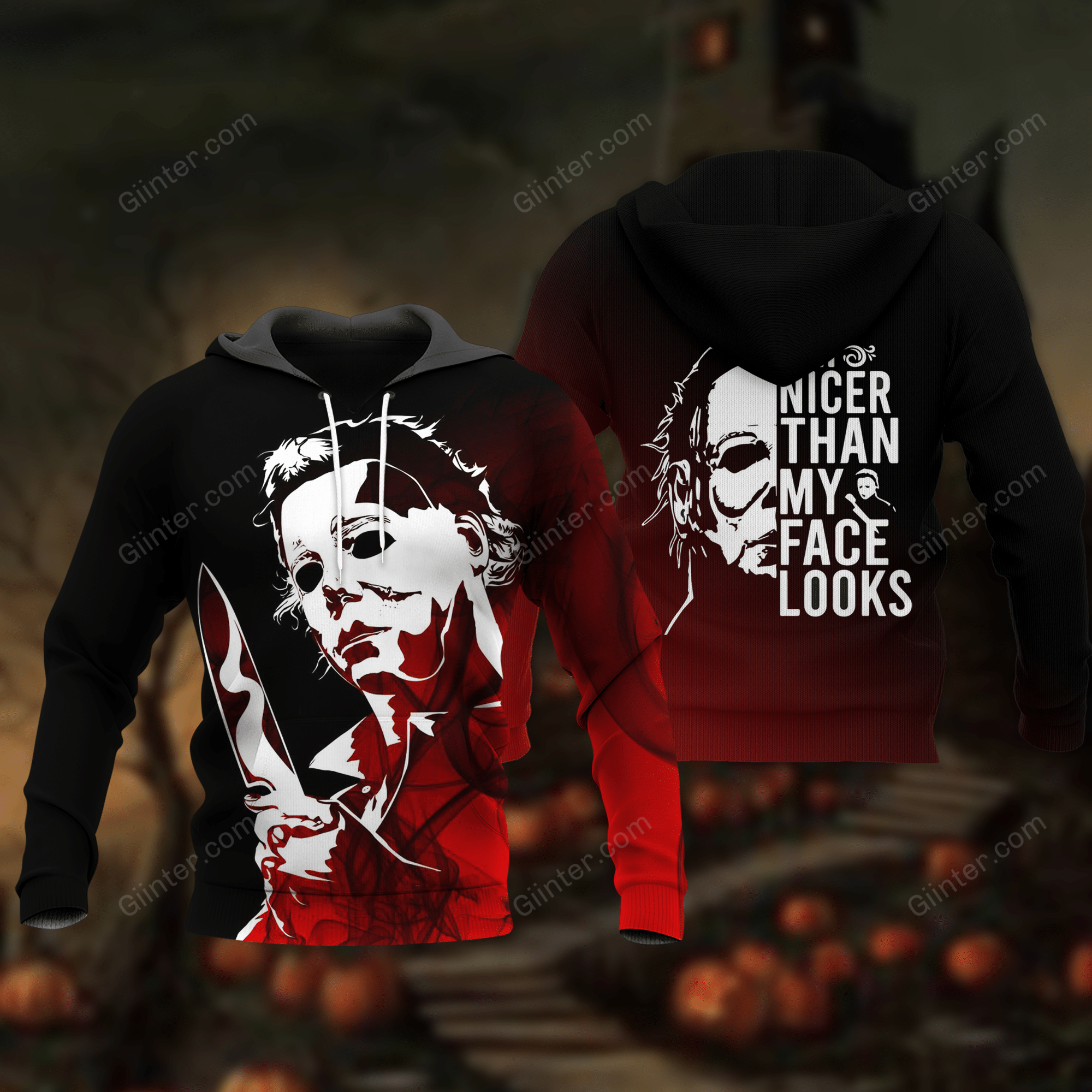 Michael Myers Halloween Combo Hoodie & Sweatpants GINHR39763