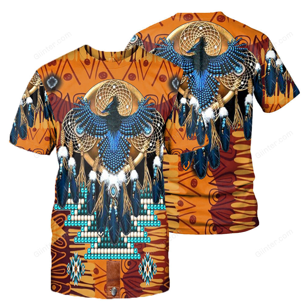 Native Pattern 3D All Over Printed Shirts For Men And Women 01