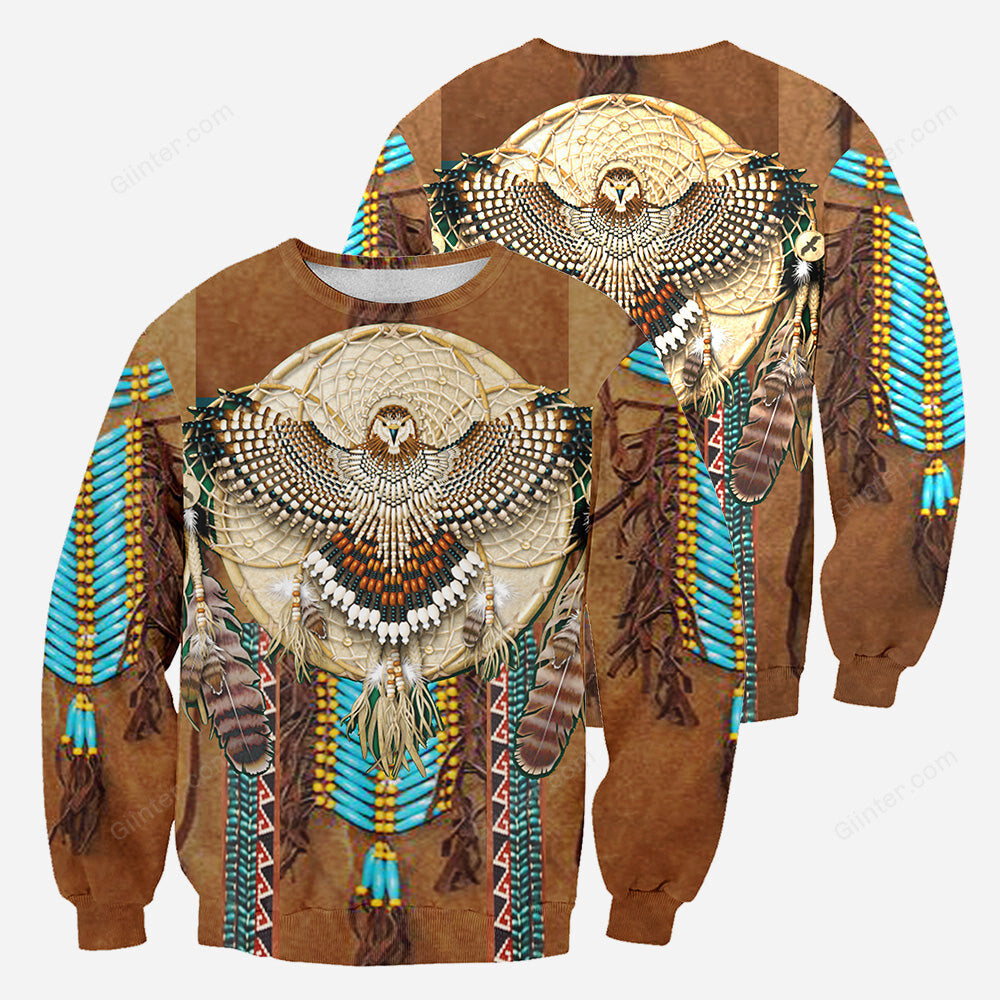 Native Pattern 3D All Over Printed Shirts For Men And Women 02