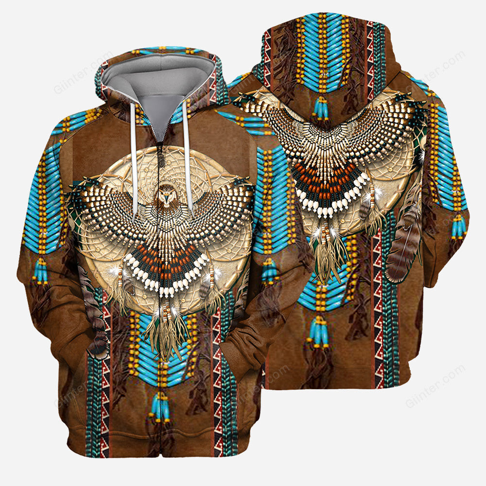 Native Pattern 3D All Over Printed Shirts For Men And Women 02