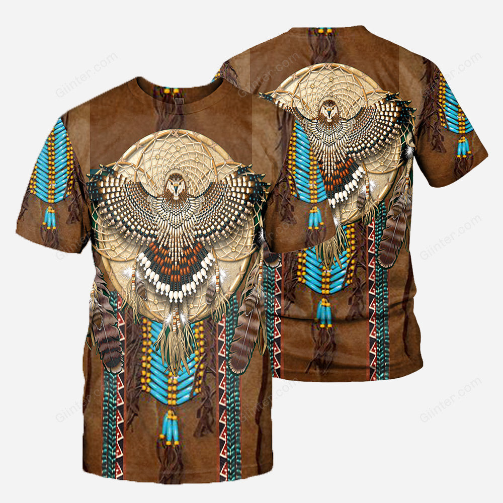 Native Pattern 3D All Over Printed Shirts For Men And Women 02