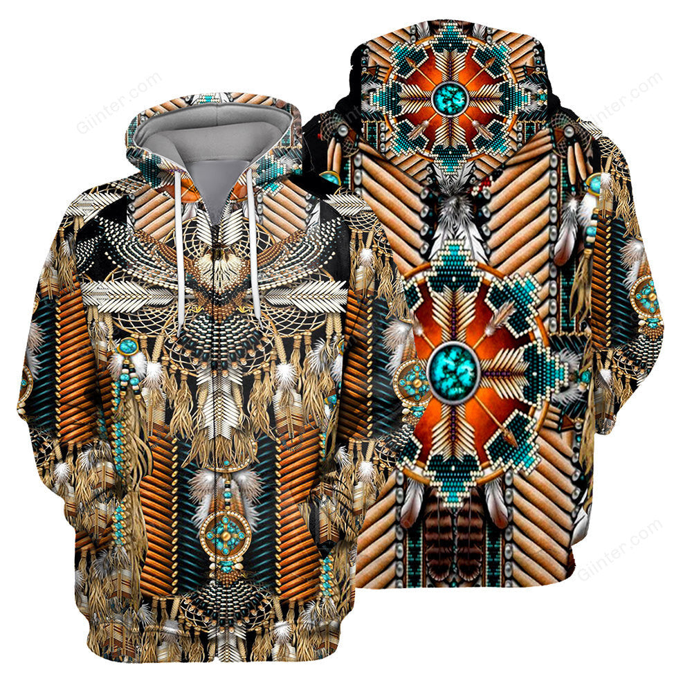 Native Pattern 3D All Over Printed Shirts For Men And Women 03