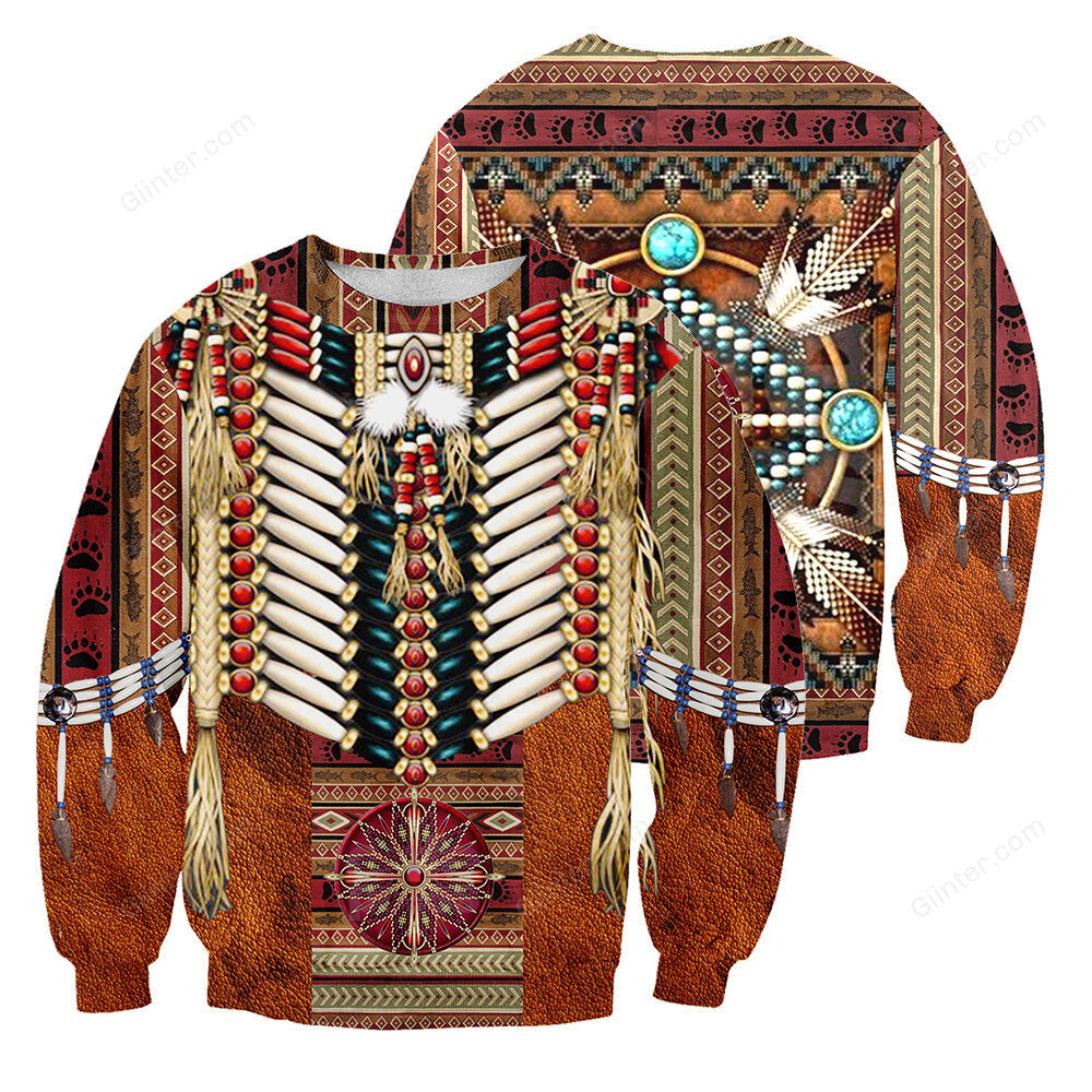 Native Pattern 3D All Over Printed Shirts For Men And Women 04