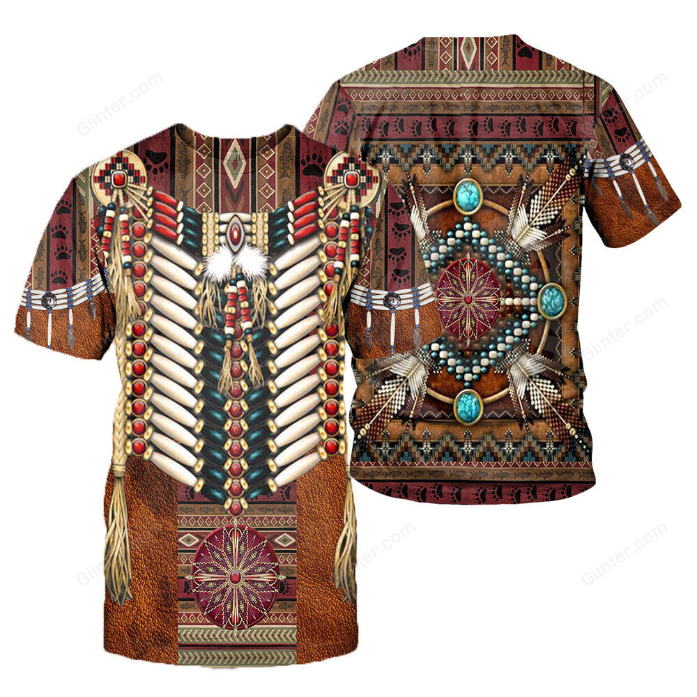 Native Pattern 3D All Over Printed Shirts For Men And Women 04