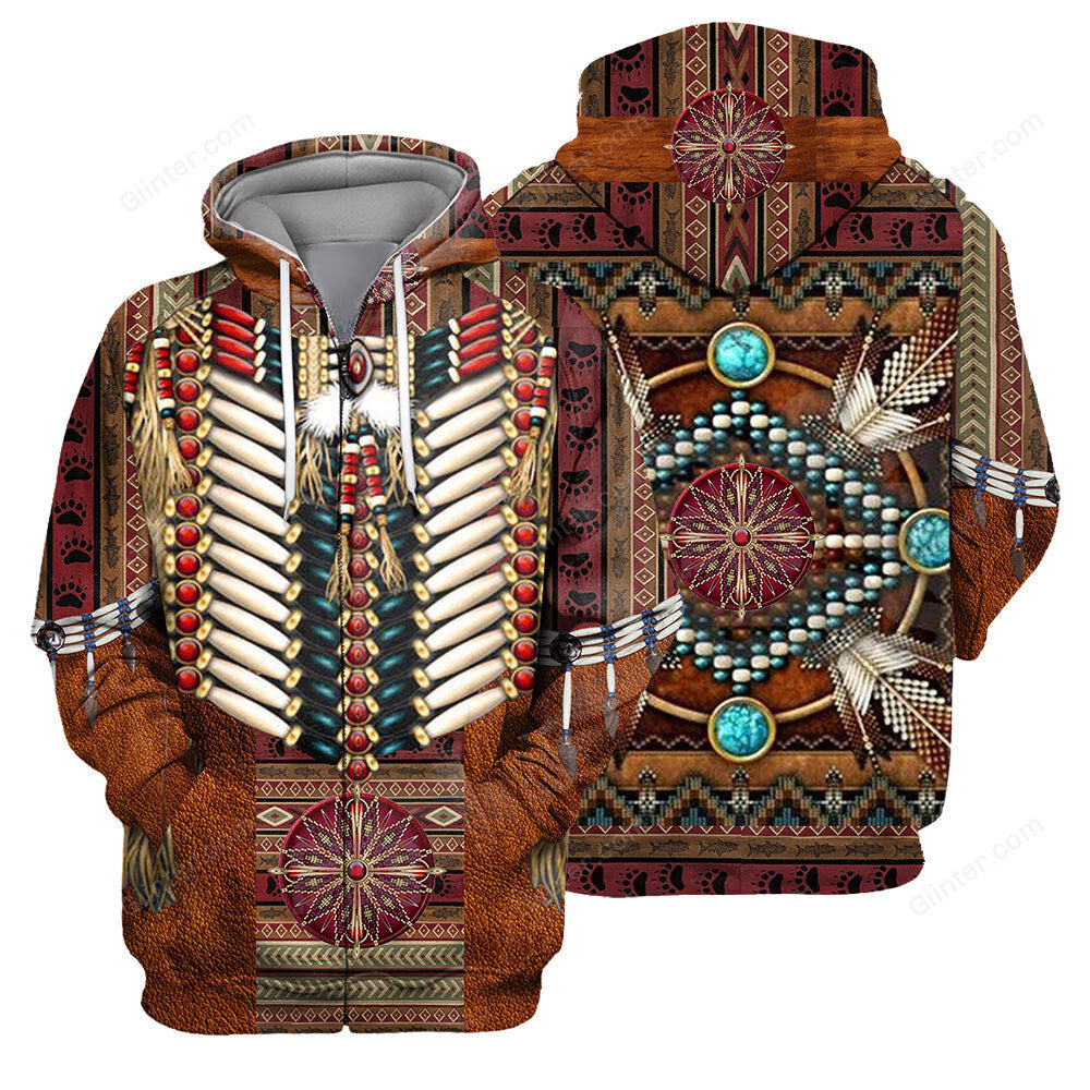 Native Pattern 3D All Over Printed Shirts For Men And Women 04