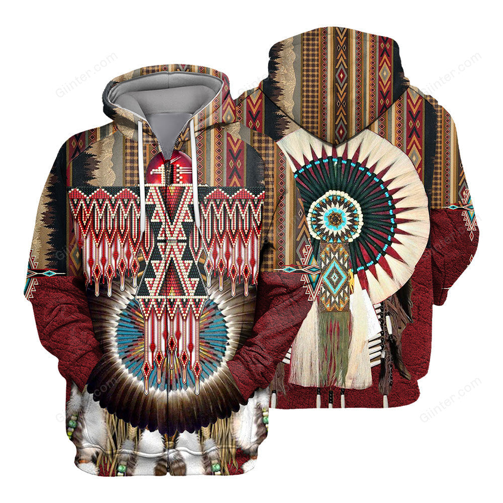 Native Pattern 3D All Over Printed Shirts For Men And Women 05