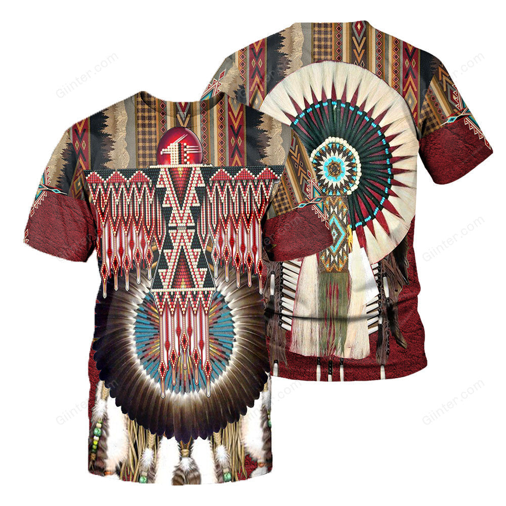 Native Pattern 3D All Over Printed Shirts For Men And Women 05