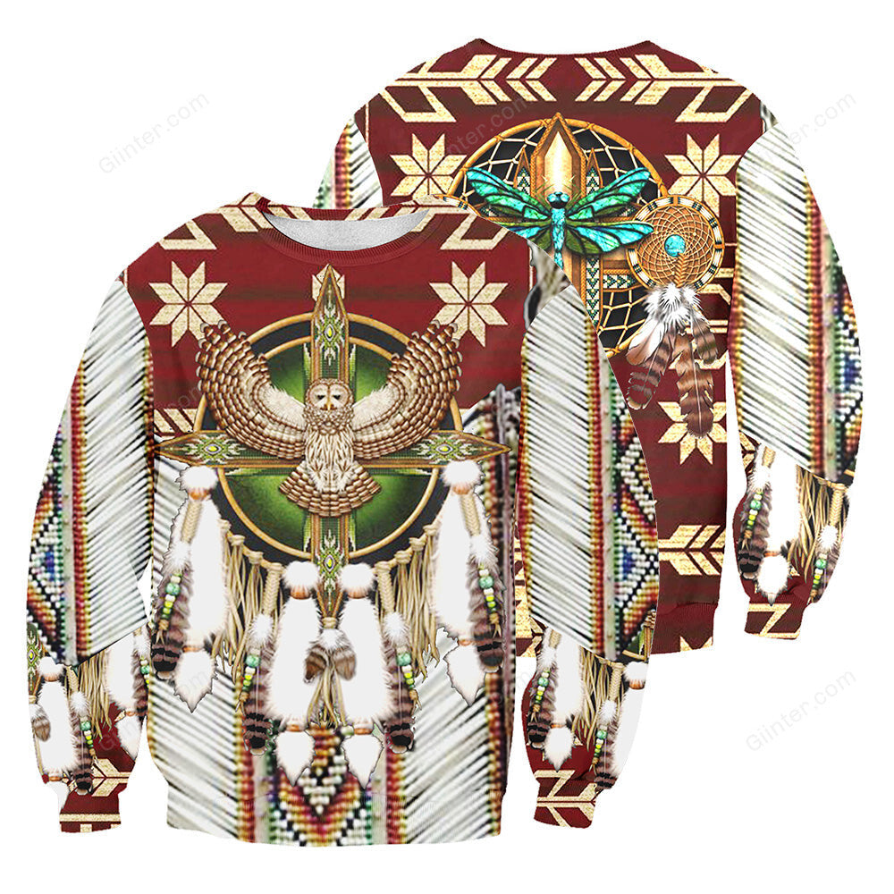 Native Pattern 3D All Over Printed Shirts For Men And Women 06
