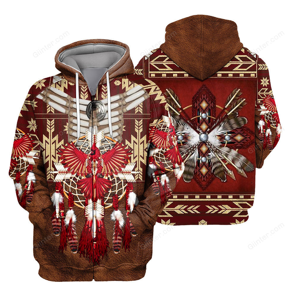 Native Pattern 3D All Over Printed Shirts For Men And Women 08