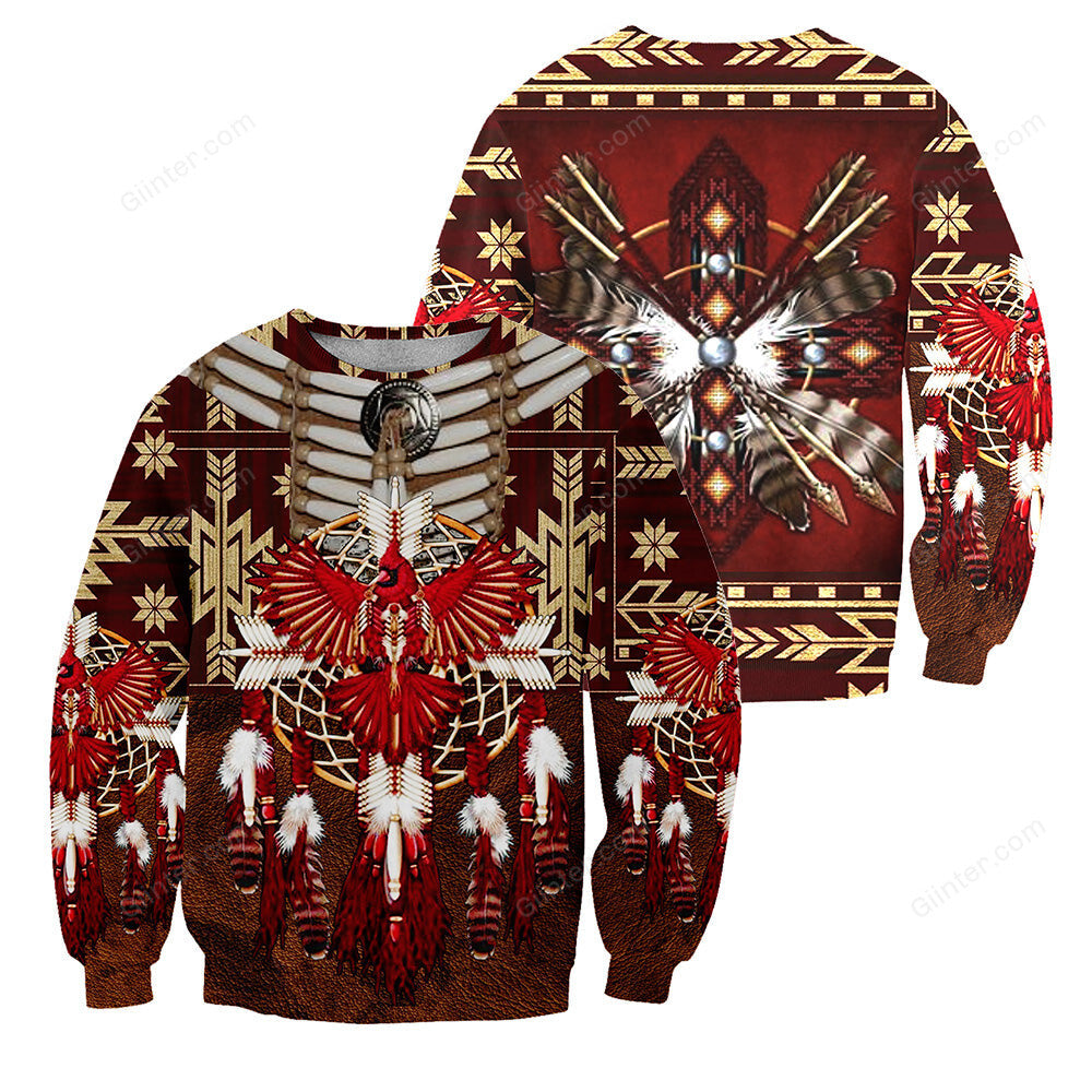 Native Pattern 3D All Over Printed Shirts For Men And Women 08