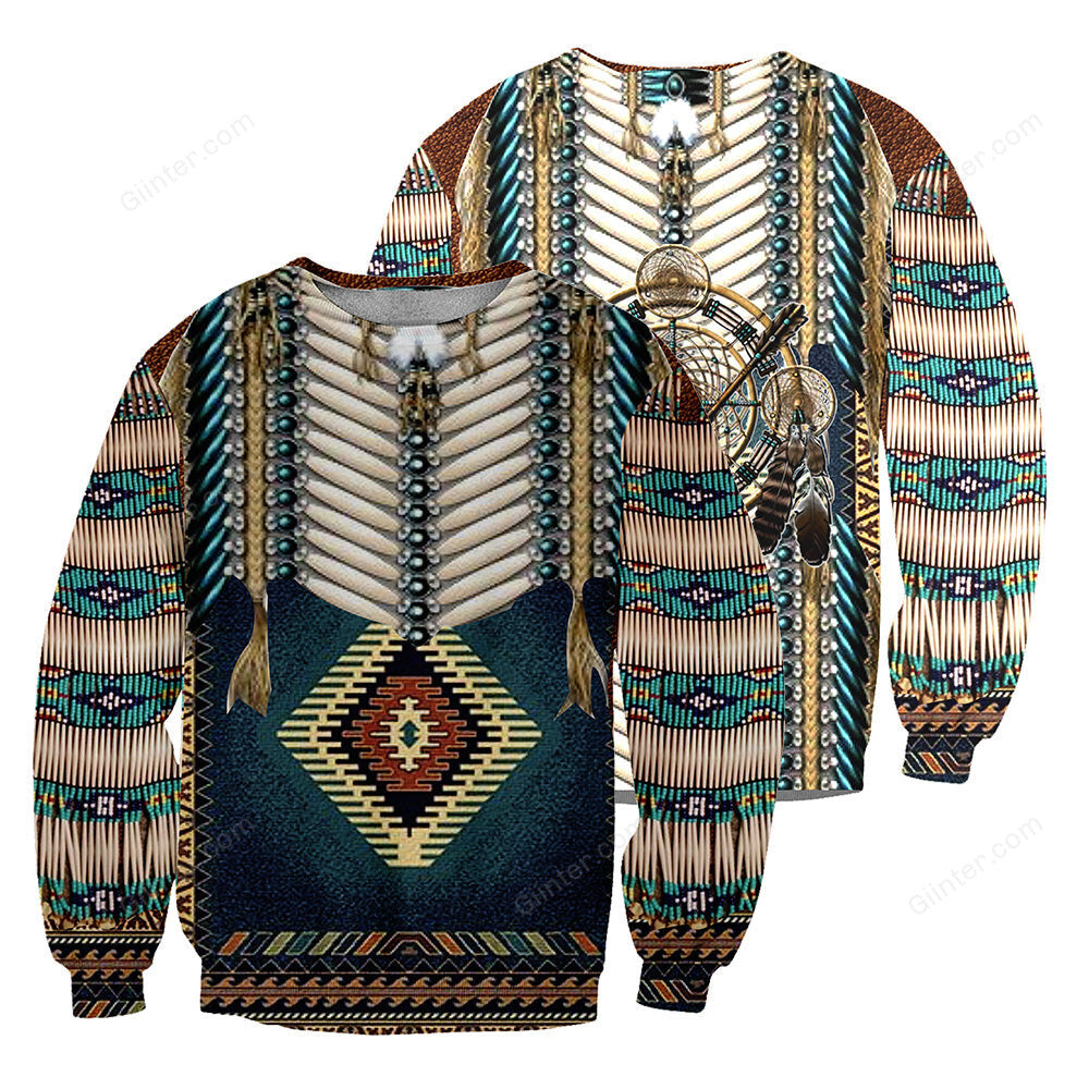 Native Pattern 3D All Over Printed Shirts For Men And Women 10