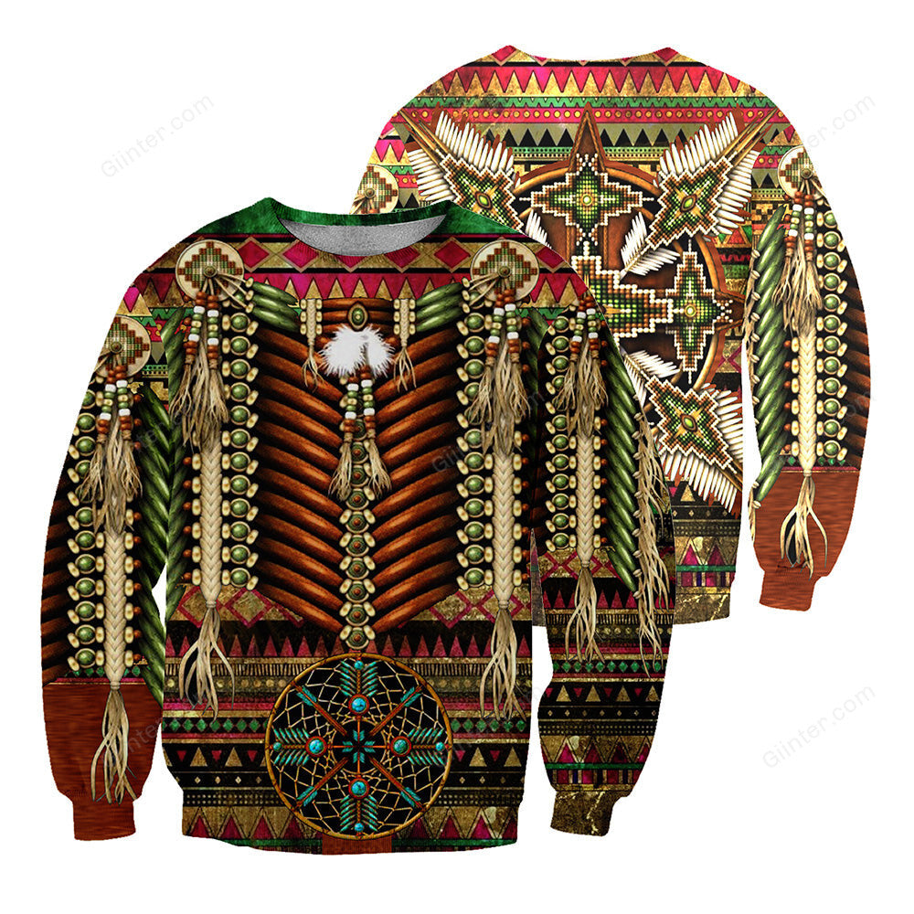 Native Pattern 3D All Over Printed Shirts For Men And Women 11