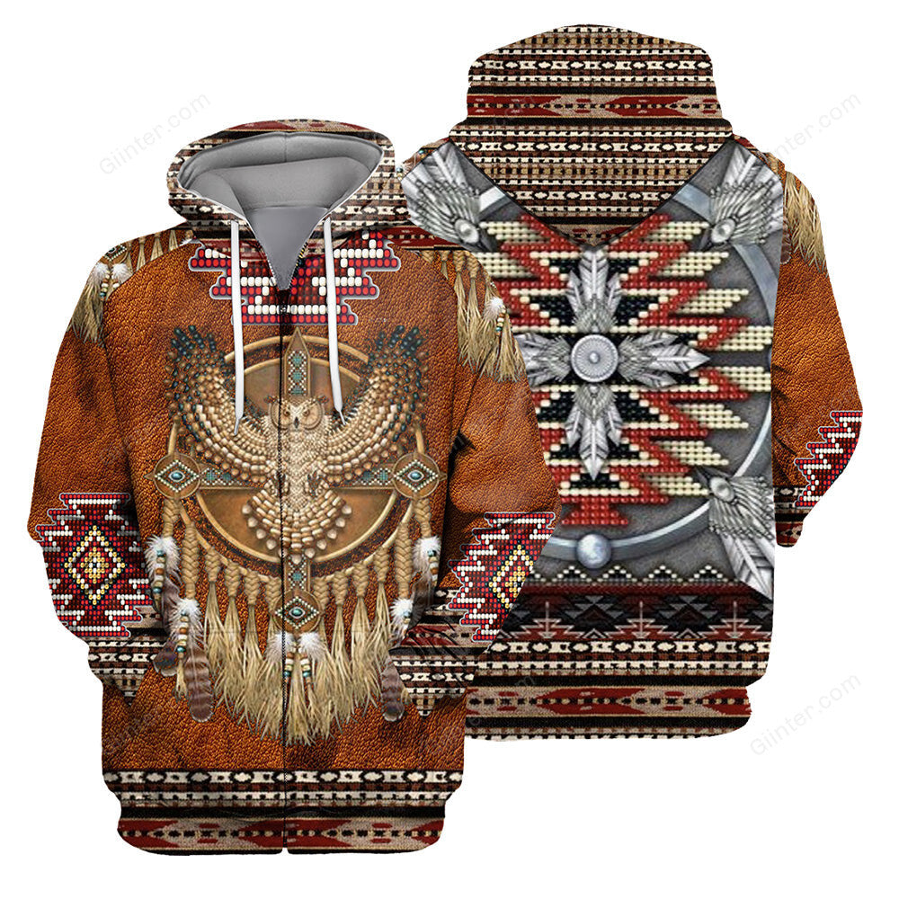 Native Pattern 3D All Over Printed Shirts For Men And Women 13