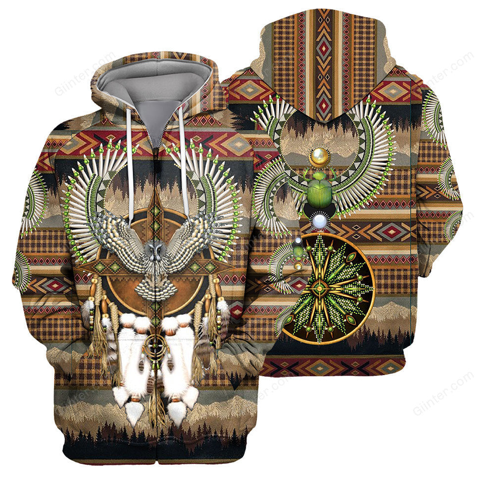 Native Pattern 3D All Over Printed Shirts For Men And Women 14