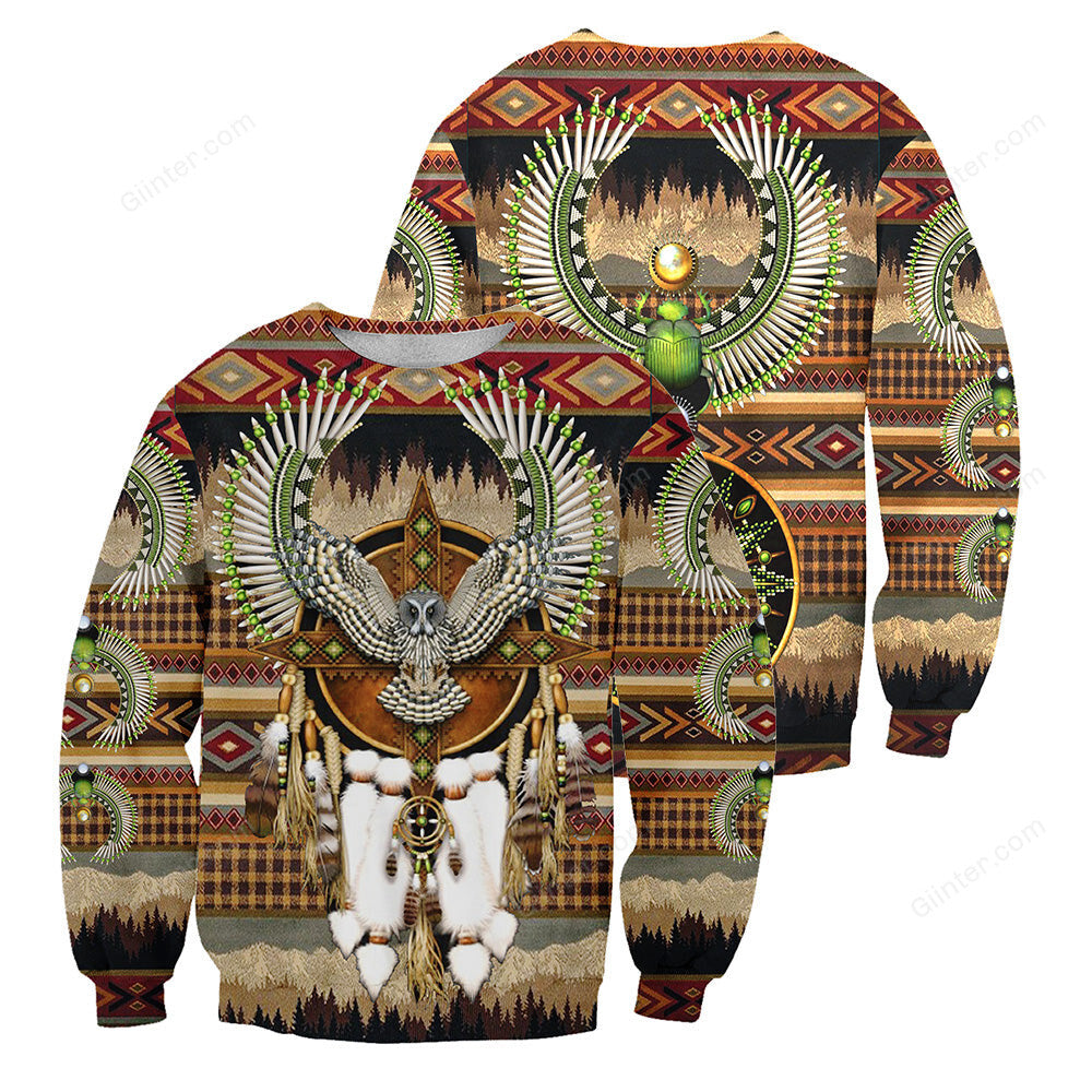 Native Pattern 3D All Over Printed Shirts For Men And Women 14