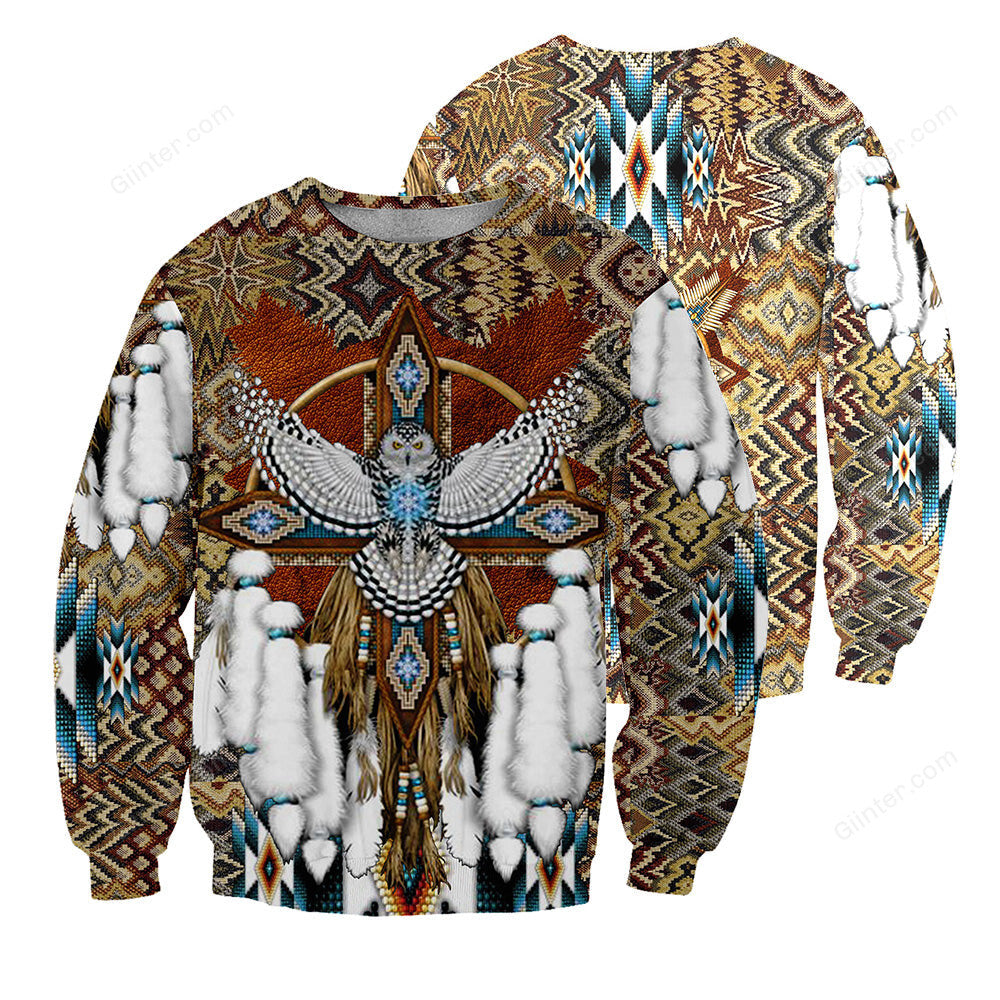 Native Pattern 3D All Over Printed Shirts For Men And Women 15