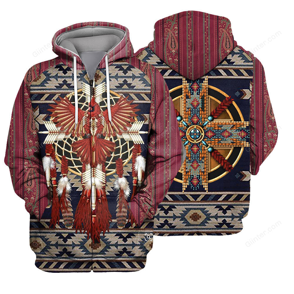 Native Pattern 3D All Over Printed Shirts For Men And Women 16