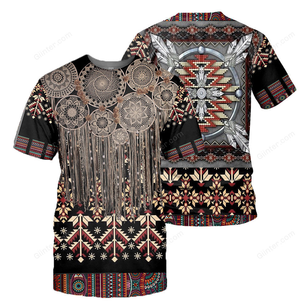 Native Pattern 3D All Over Printed Shirts For Men And Women 17