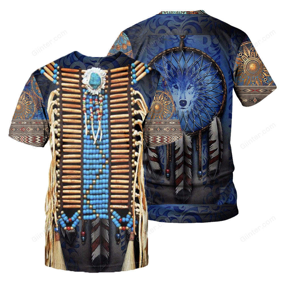 Native Pattern 3D All Over Printed Shirts For Men And Women 18
