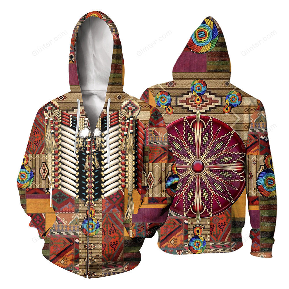 Native Pattern 3D All Over Printed Shirts For Men And Women 19