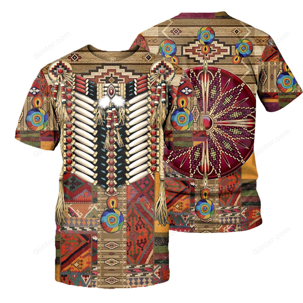 Native Pattern 3D All Over Printed Shirts For Men And Women 19