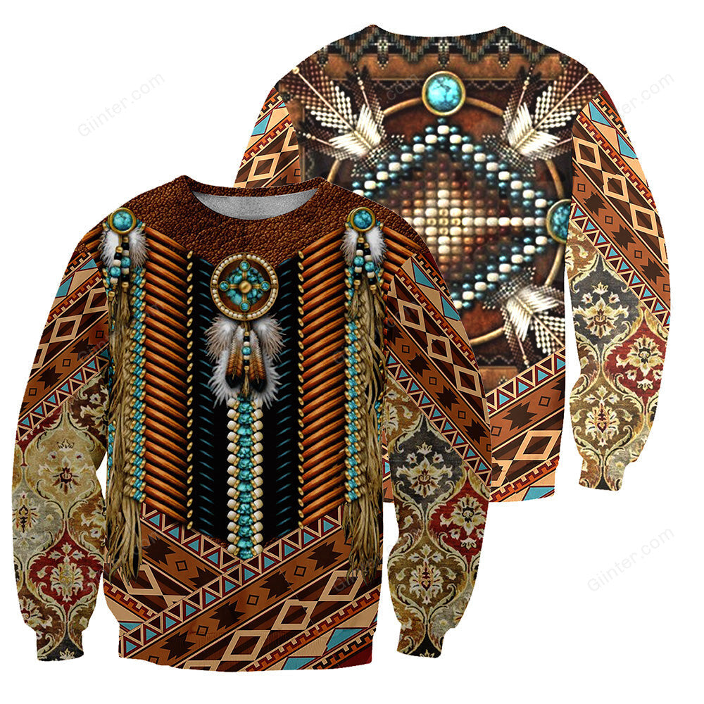 Native Pattern 3D All Over Printed Shirts For Men And Women 20