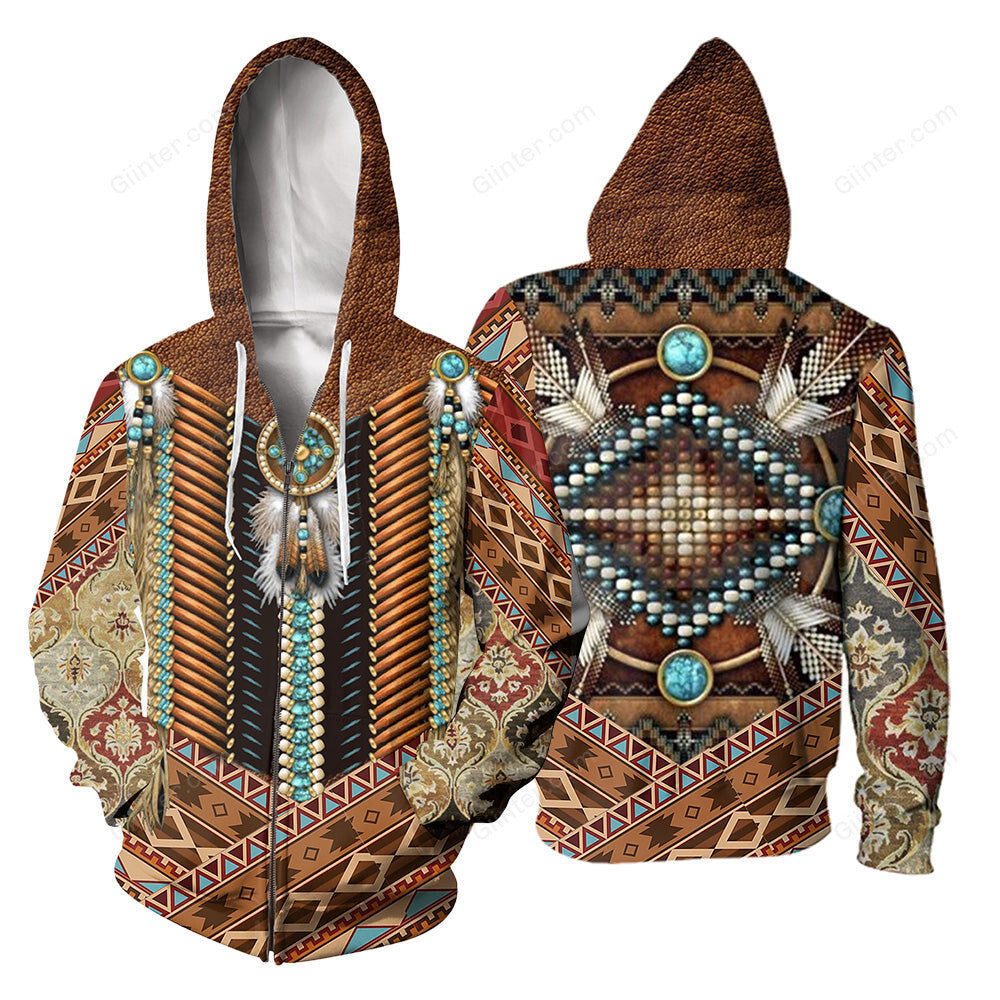 Native Pattern 3D All Over Printed Shirts For Men And Women 20