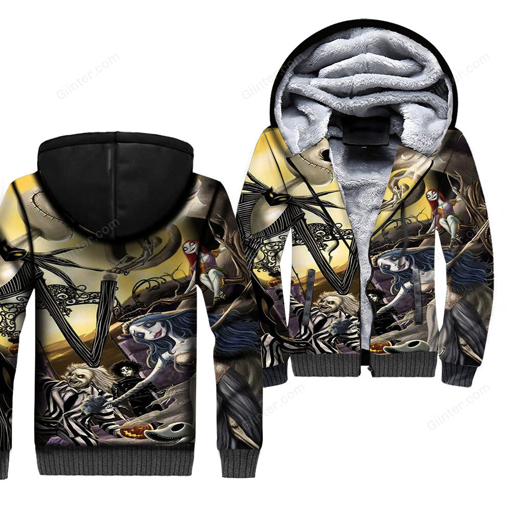 NBC 3D Print Men Winter Thick Zipper Jacket 2018