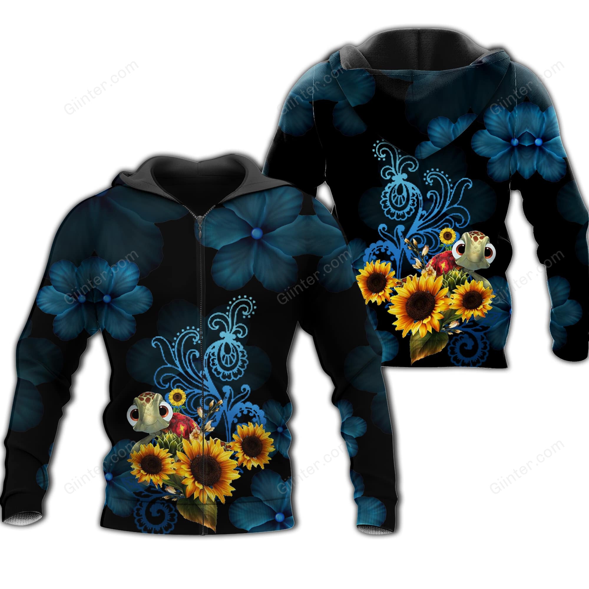 Nemo Sea Turtle 3D All Over Printed Shirts For Men And Women 46