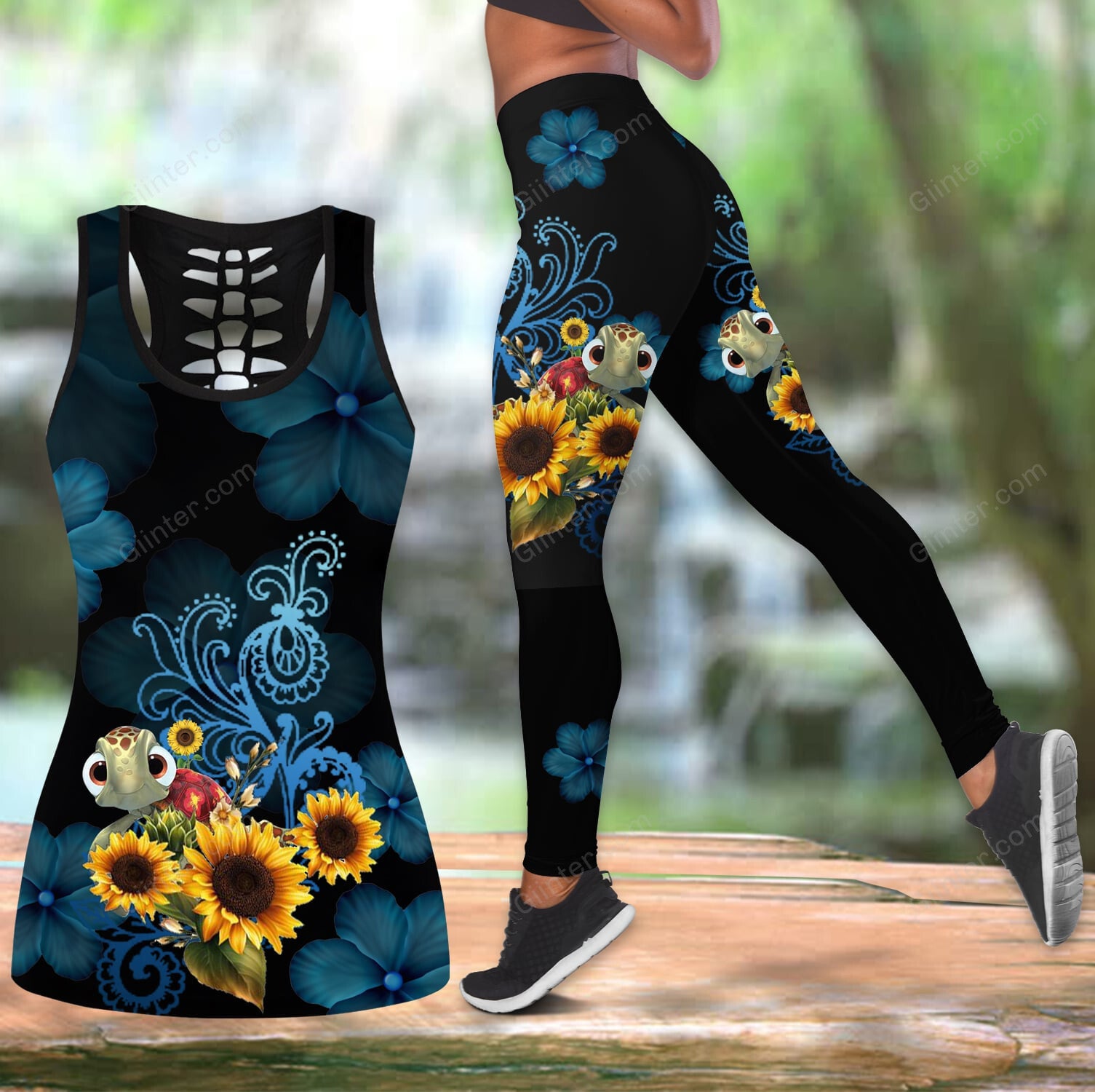Nemo Sea Turtle Women Tank Top & Legging 46
