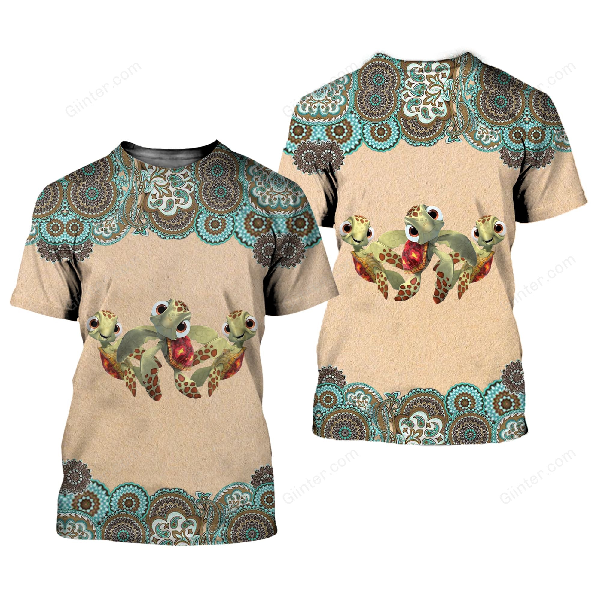 Nemo Turtle 3D All Over Printed Shirts For Men And Women 52