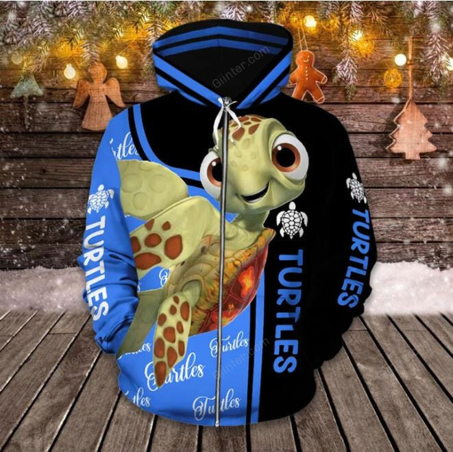 turtle zip hoodie