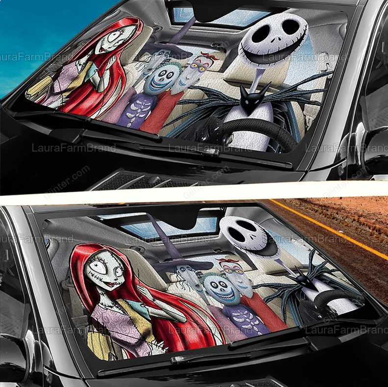 Nightmare Before Christmas Auto Sun Shade GINNBC96648