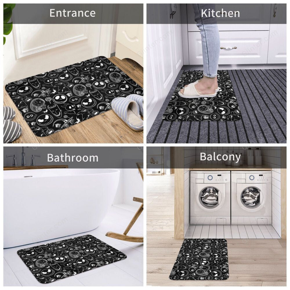 Nightmare Before Christmas Doormat Rug
