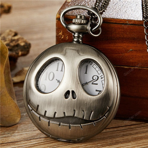 Nightmare before christmas Jack Pocket Watch Mens Womens Necklace