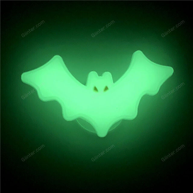 Nightmare Before Christmas Shoe Charms Luminous Vampire Bat Jack Sandals Accessories Ghost Croc Decorations