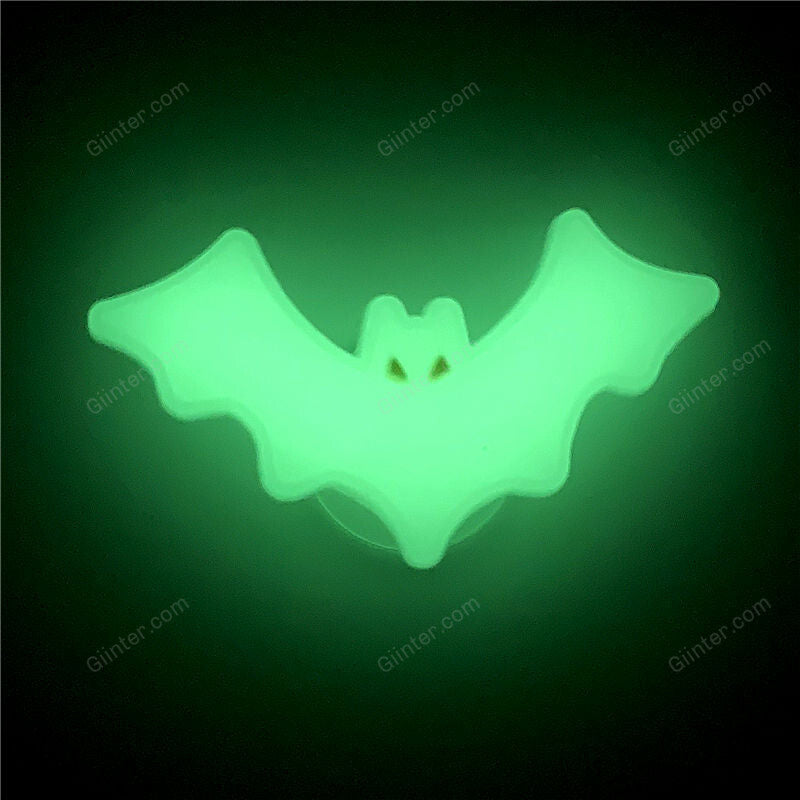 Nightmare Before Christmas Shoe Charms Luminous Vampire Bat Jack Sandals Accessories Ghost Croc Decorations