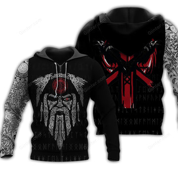 Odin and Raven Tattoo 3D All Over Printed Shirts For Men And Women 126