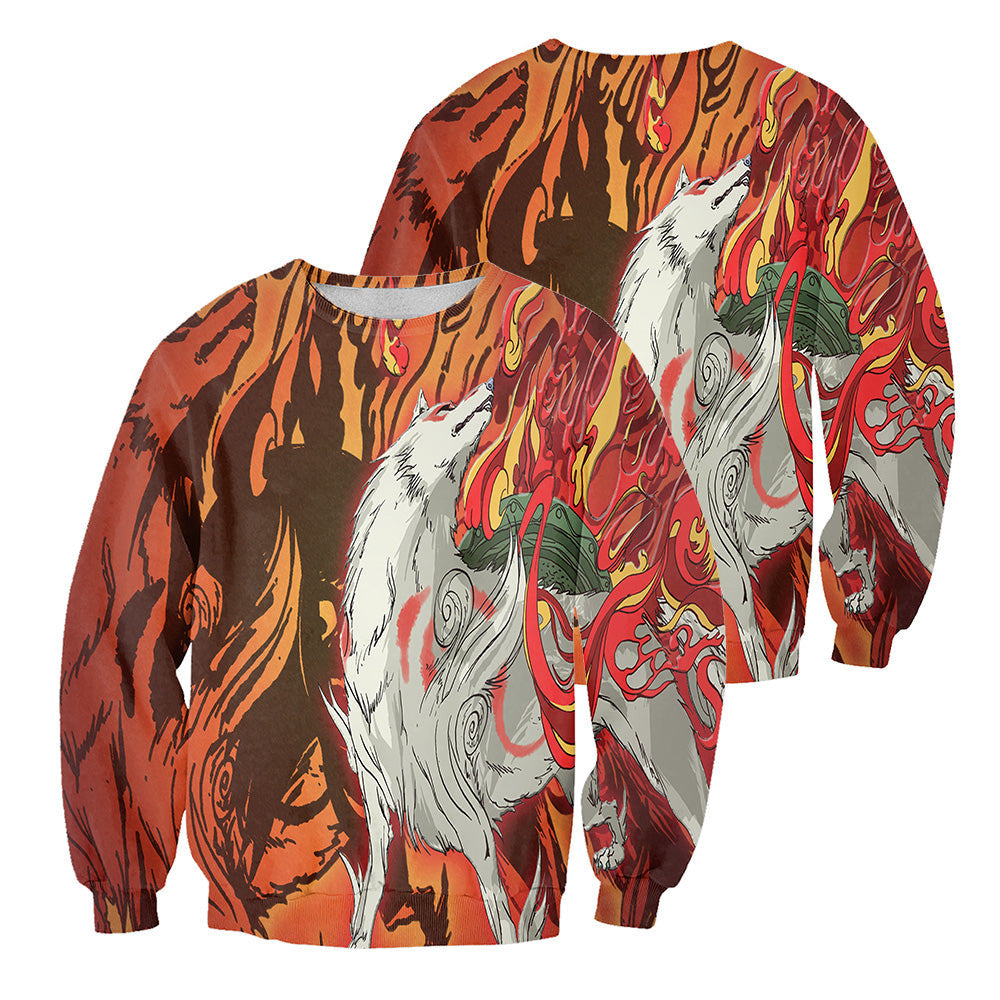 Ōkami 3D All Over Printed Shirts For Men And Women 02