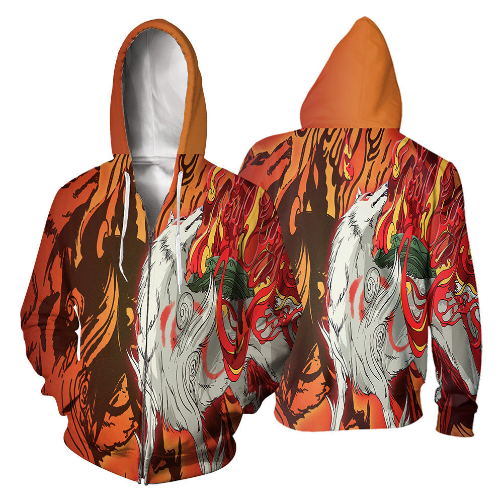 Ōkami 3D All Over Printed Shirts For Men And Women 02