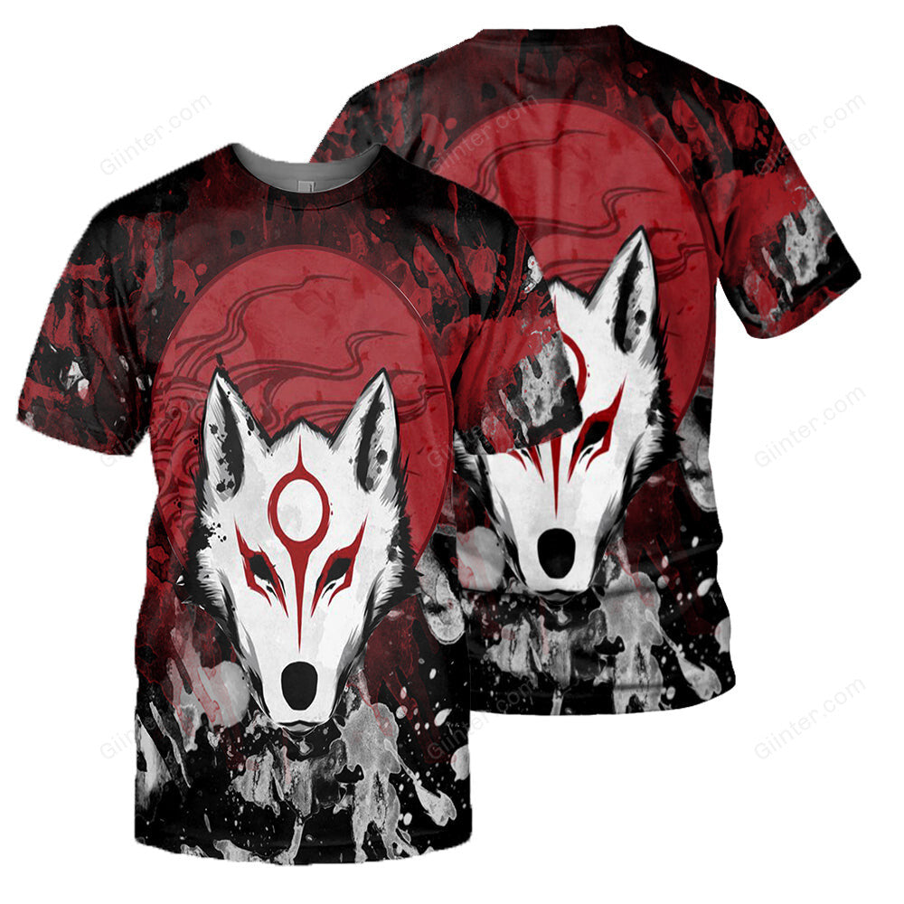 Ōkami 3D All Over Printed Shirts For Men And Women 29
