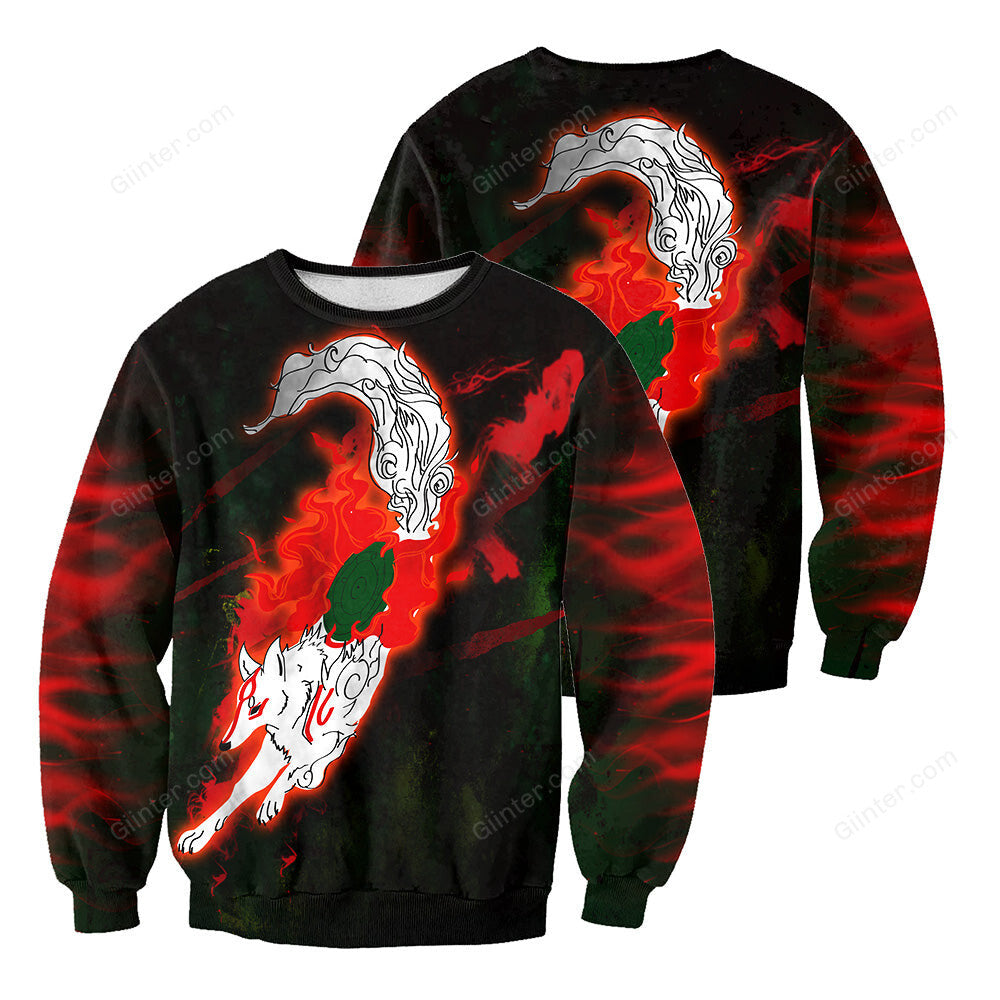 Ōkami 3D All Over Printed Shirts For Men And Women 35