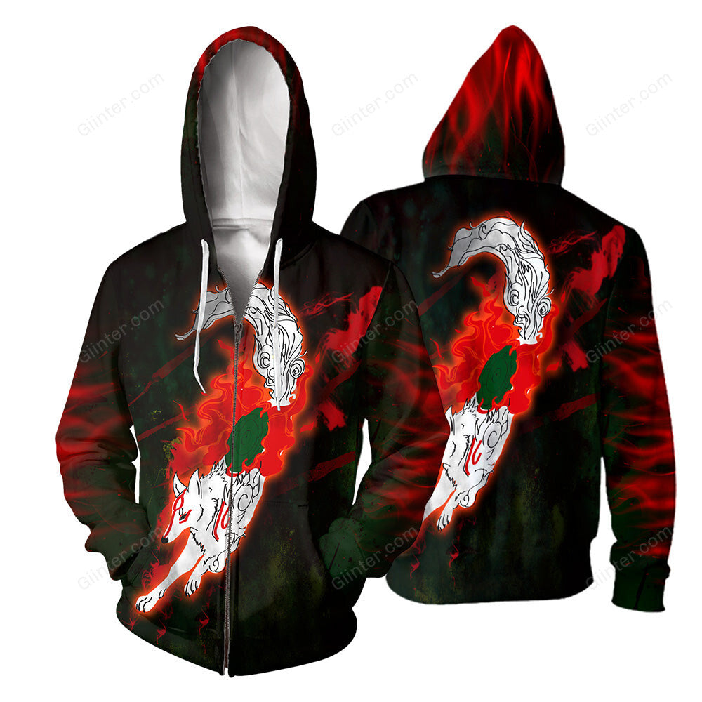 Ōkami 3D All Over Printed Shirts For Men And Women 35