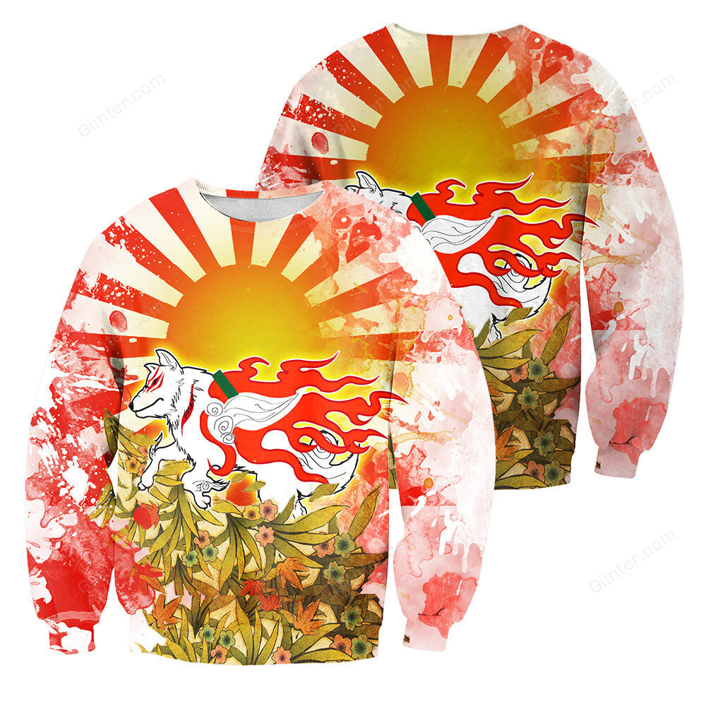 Ōkami 3D All Over Printed Shirts For Men And Women 36